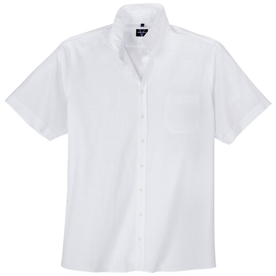 Marvelis Übergrößen Kurzarmhemd weiß bügelleicht