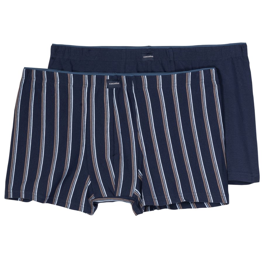 Ceceba XXL Stretch-Pants 2er-Pack navy/weiß gestreift