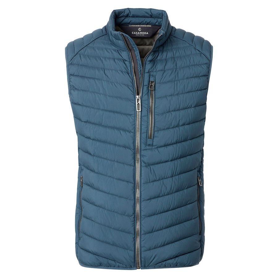 CasaModa Übergrößen Steppweste leicht rauchblau