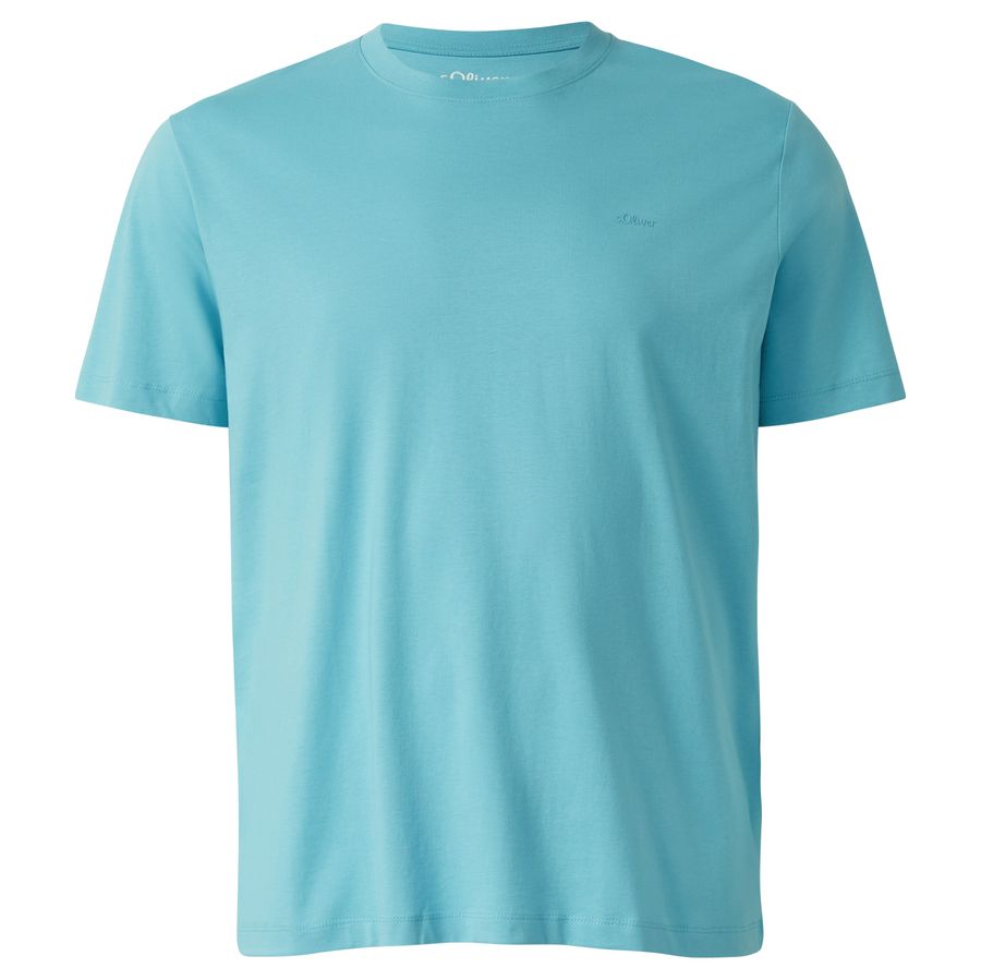 s.Oliver Übergrößen Basic-T-Shirt helltürkis