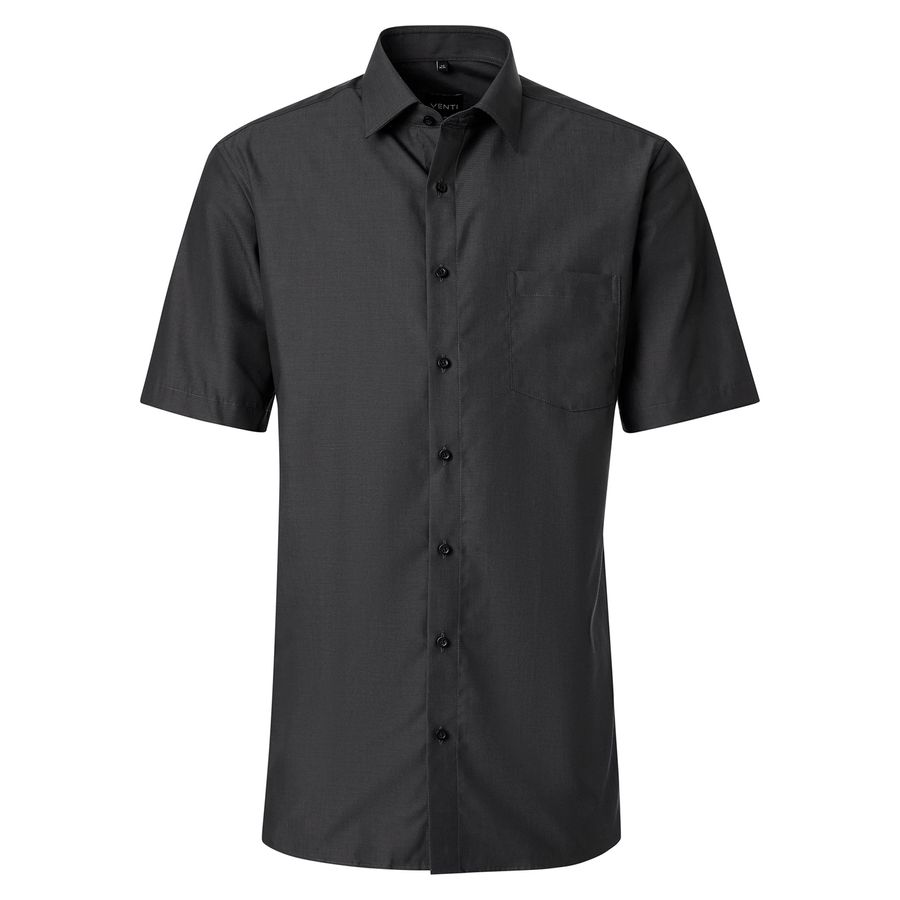 Venti Übergrößen Kurzarmhemd anthrazit bügelfrei