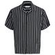 Jack&Jones XXL Kurzarmhemd JJEJEFF schwarz-hellgrau