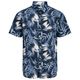 Jack&Jones Kurzarmhemd XXL blau-weiß JJHONOLULU
