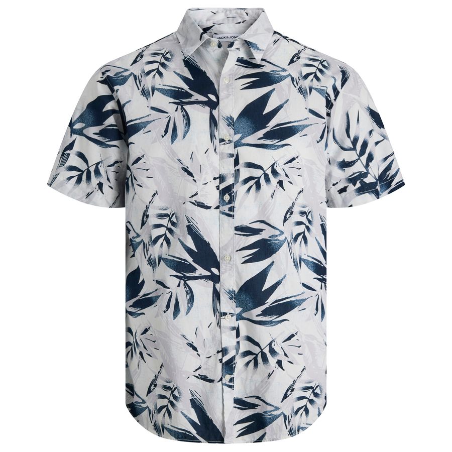Jack&Jones Kurzarmhemd XXL weiß-navy JJHONOLULU