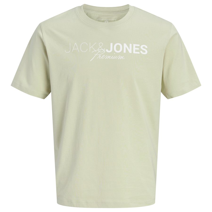 Jack&Jones Übergröße grünbeige T-Shirt JPRBLANEO