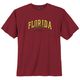 Adamo Übergrößen T-Shirt weinrot Florida Frontprint Adamo Übergrößen T-Shirt weinrot Florida Frontprint