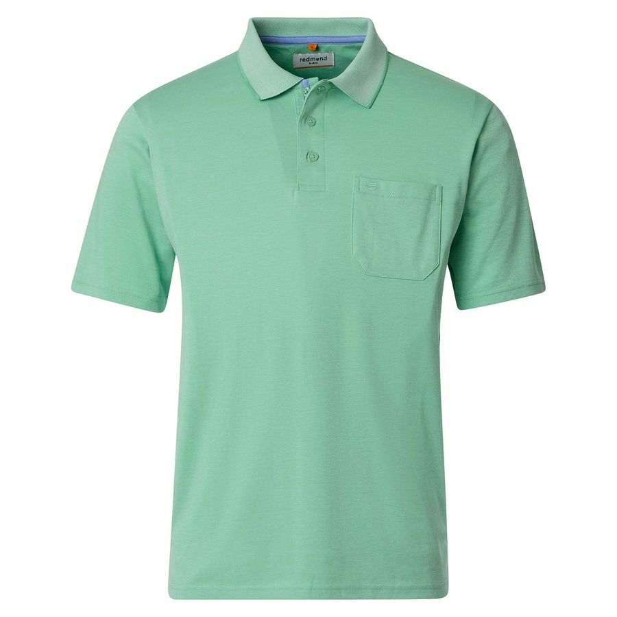 Redmond Übergrößen Wash & Wear Polo hellgrün melange