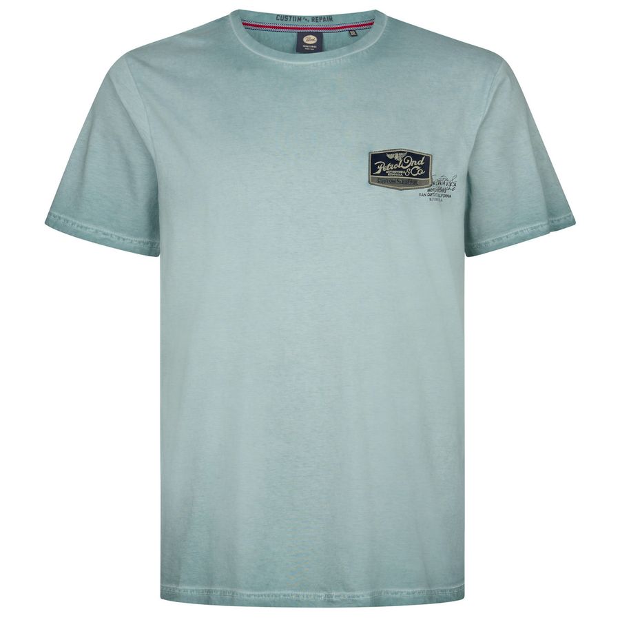 Petrol Industries Übergrößen T-Shirt petrol used