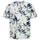Jack&Jones Übergröße T-Shirt blau-grau-weiß floral