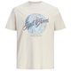 Jack&Jones Übergrößen T-Shirt beige Print JJHONOLULU