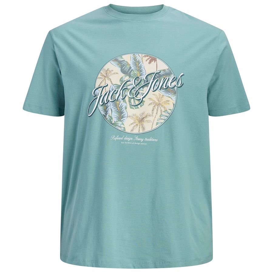 Jack&Jones Übergrößen T-Shirt blaugrün JJHONOLULU