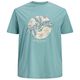 Jack&Jones Übergrößen T-Shirt blaugrün JJHONOLULU