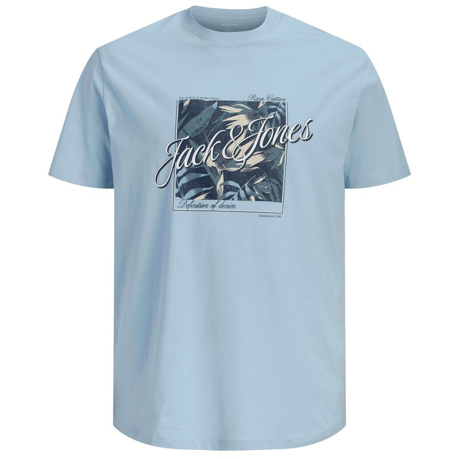 Jack&Jones Übergröße hellblau T-Shirt JJHONOLULU