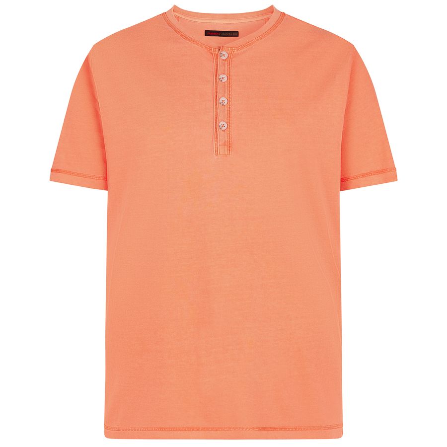 Paddock's Übergrößen Henley-T-Shirt orange used