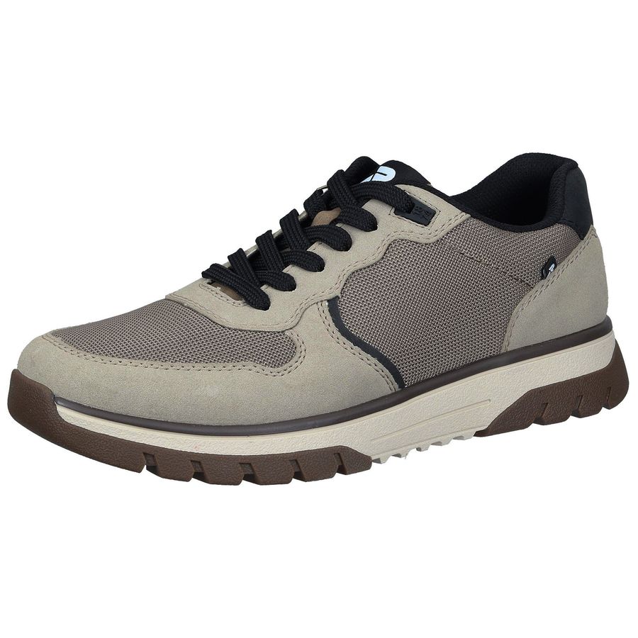 Rieker Sneaker Reißverschluss beige-schwarz