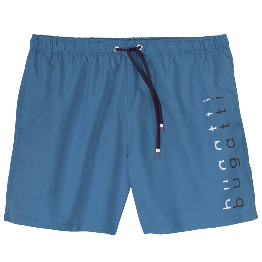 Bugatti Übergrößen Badeshorts dunkelblau Logoprint