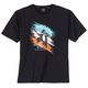 Ragman XXL T-Shirt schwarz Good Vibes Frontprint