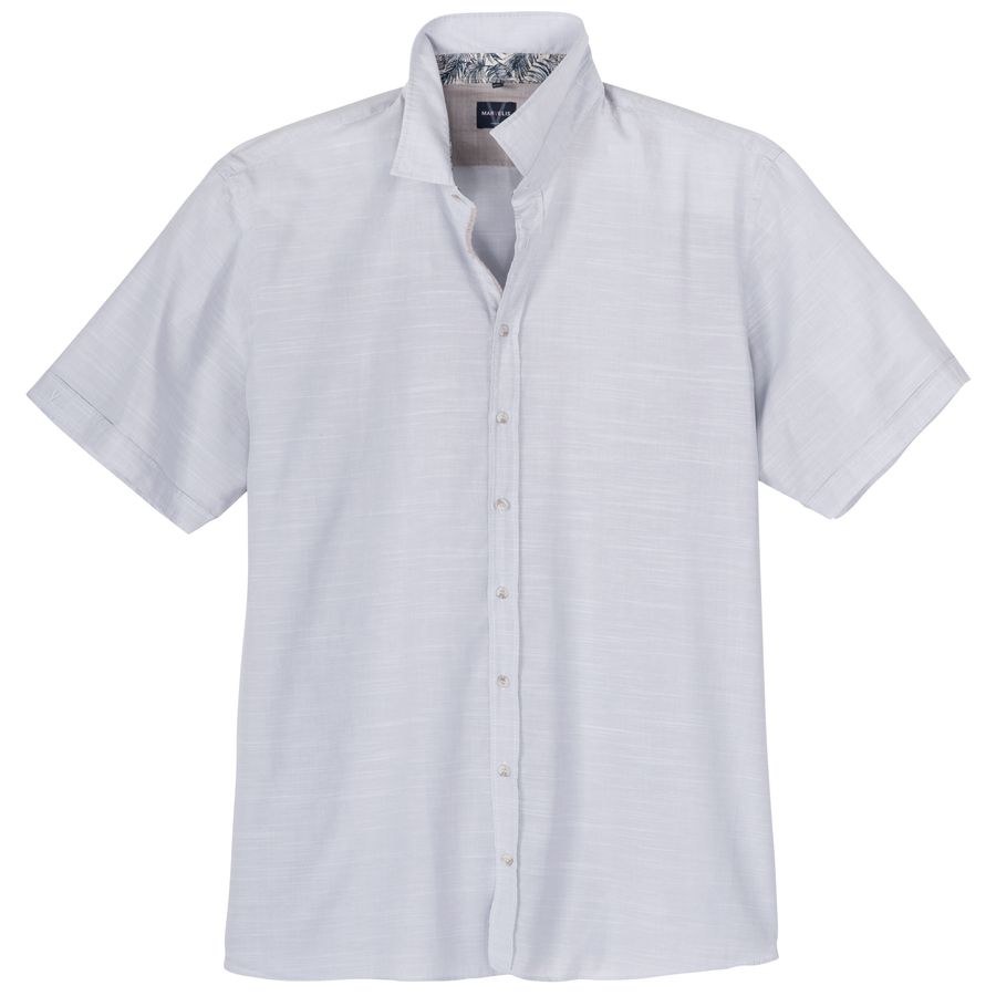 Marvelis Übergrößen Kurzarmhemd hellgrau bügelleicht