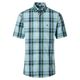 Redmond XXL Kurzarmhemd grün-blau-weiß kariert