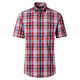 Redmond XXL Kurzarmhemd rot-blau-weiß kariert