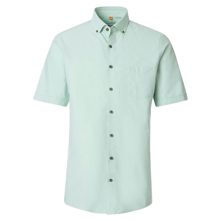 Redmond Übergrößen Kurzarmhemd mintgrün