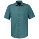 Lerros Übergrößen Kurzarmhemd Seersucker petrolgrün