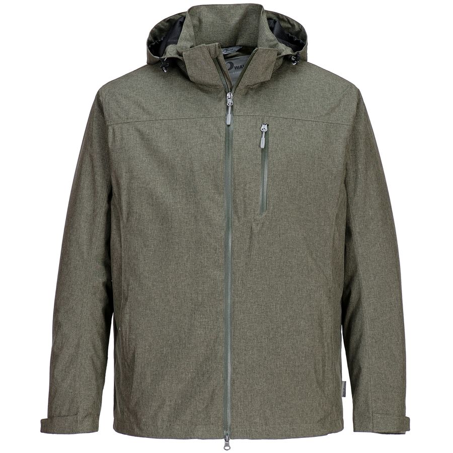 Blue Wave Übergröße leichte Funktionsjacke oliv Henk