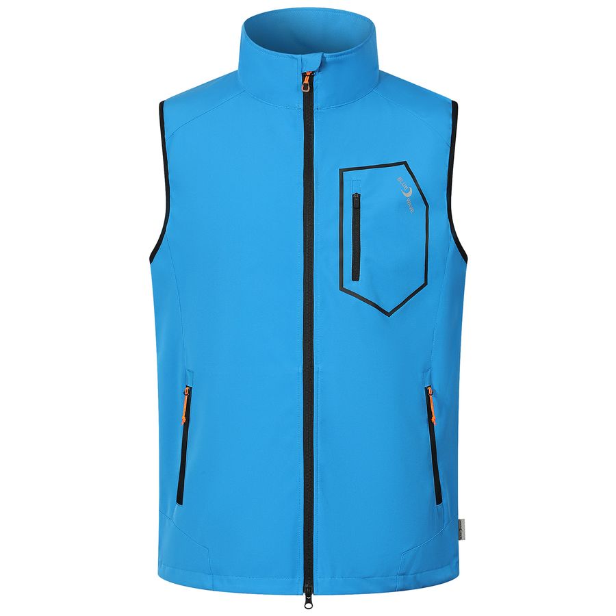 Blue Wave Übergrößen Softshellweste Lars azurblau