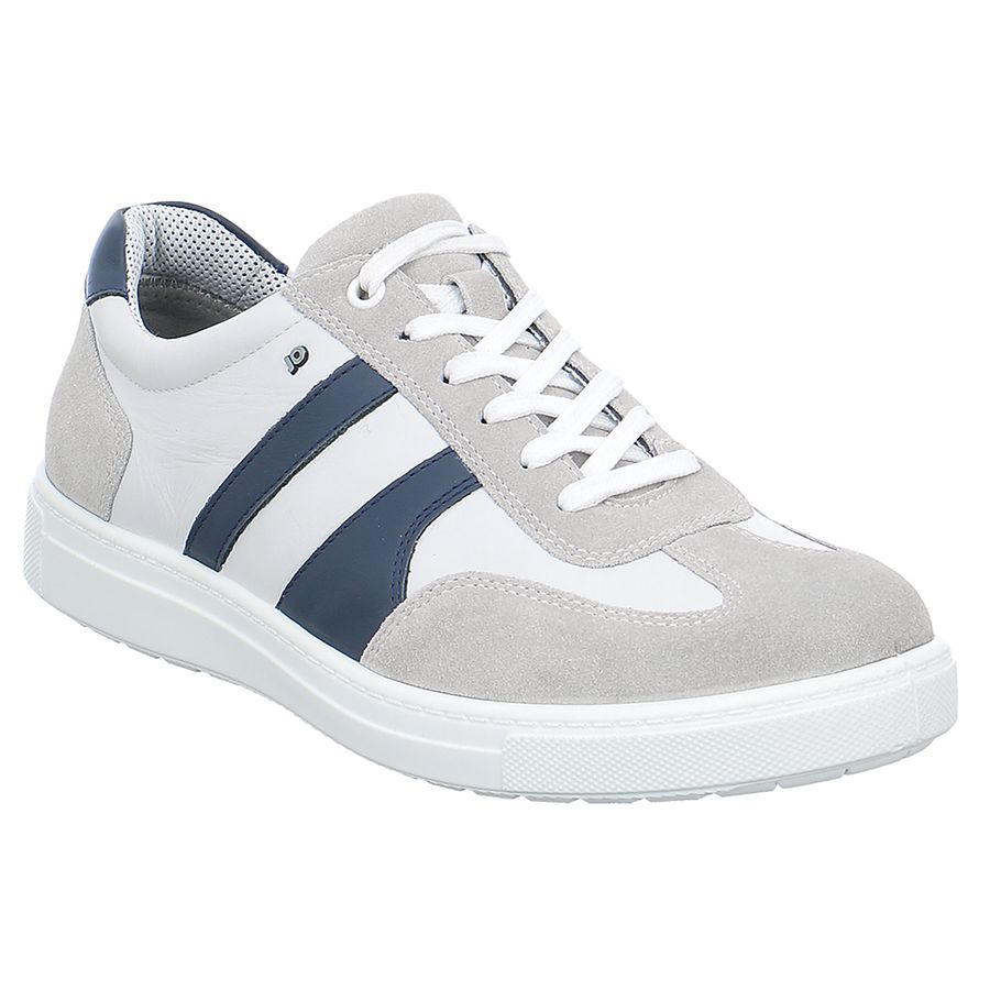Jomos Sneaker Rallye weiß-grau-navy extra weit