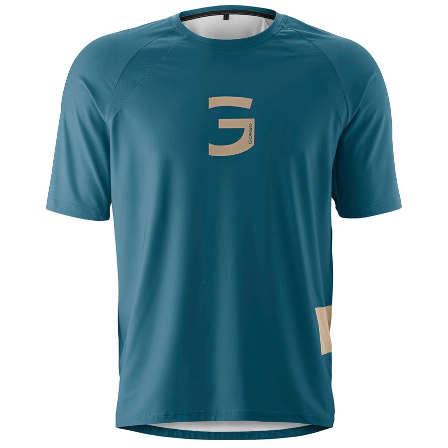 Gonso Übergröße Radtrikot Trail Jersey M blau Print