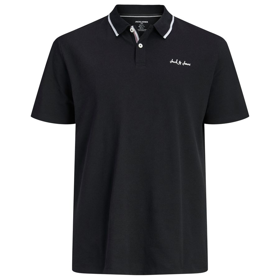Jack&Jones Übergrößen Poloshirt schwarz JJBLAZE