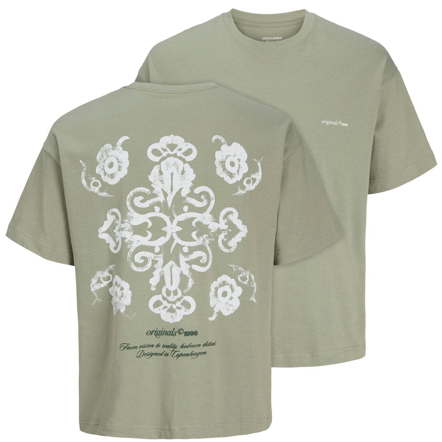 Jack&Jones Übergrößen T-Shirt salbeigrün JORMONTAUK