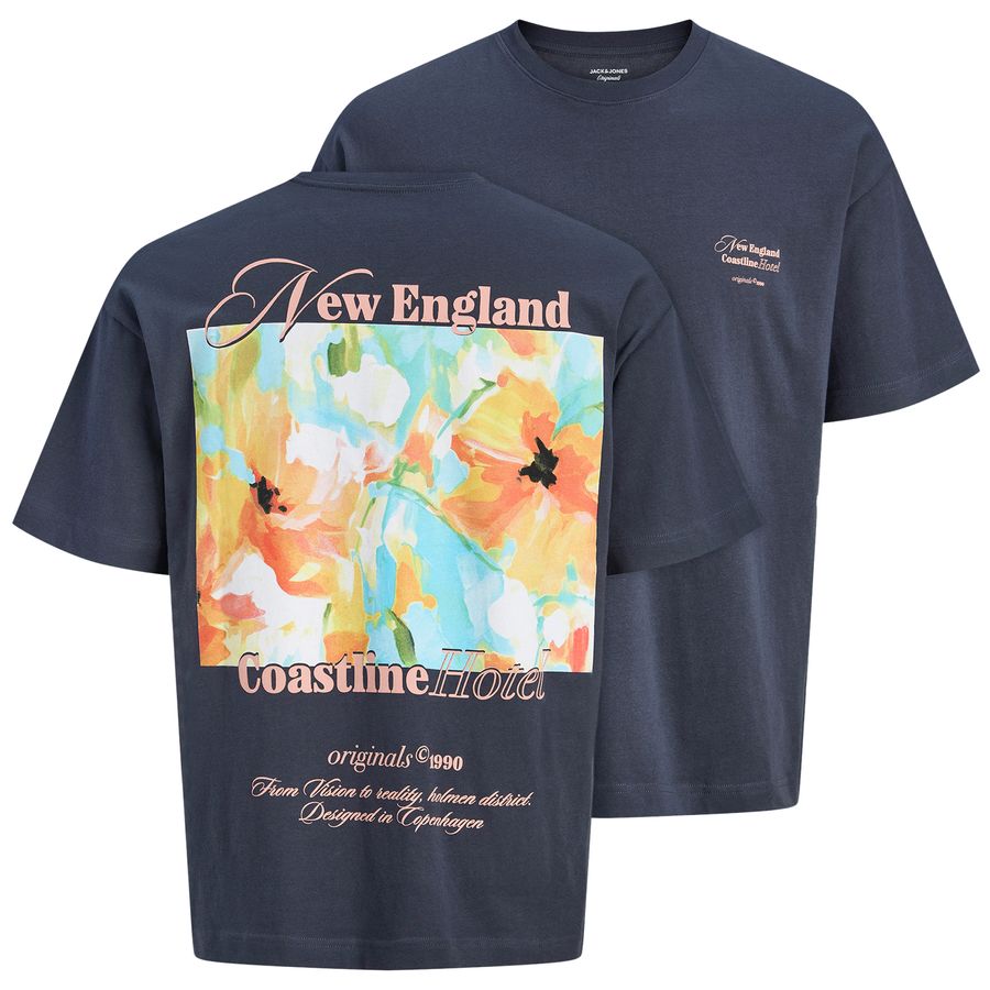 Jack&Jones Übergrößen T-Shirt navy JORMONTAUK