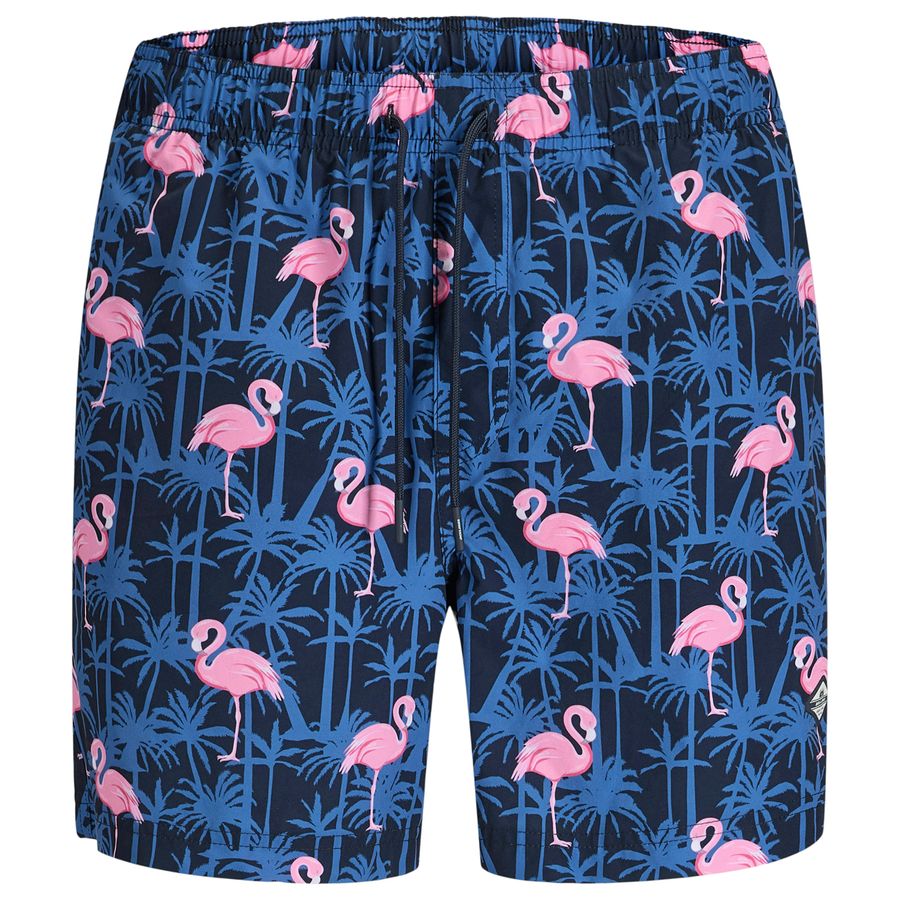 Jack&Jones Übergrößen Badeshorts blau-pink JPSTMAUI