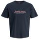 Jack&Jones Übergrößen T-Shirt navy JORMONTAUK TYPE