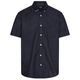 Camel Active Übergrößen Leinen-Kurzarmhemd dunkelblau