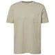 s.Oliver Übergrößen Basic-T-Shirt Brusttasche beige