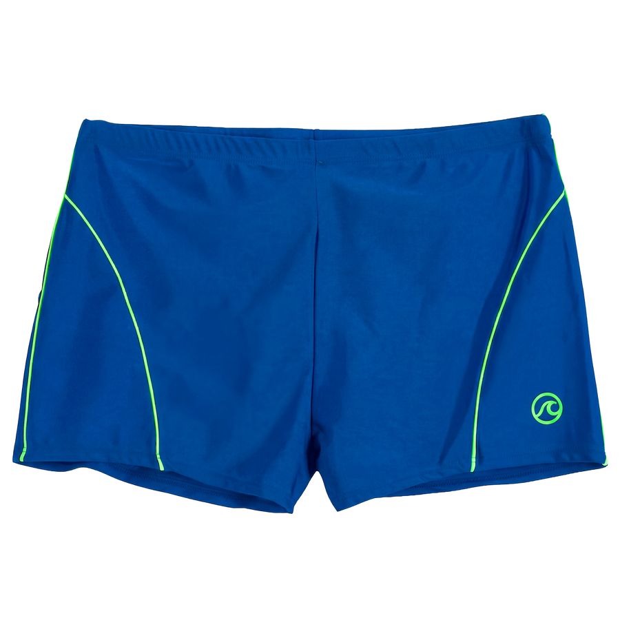 Bellonda Übergrößen Badepants royalblau-neongrün