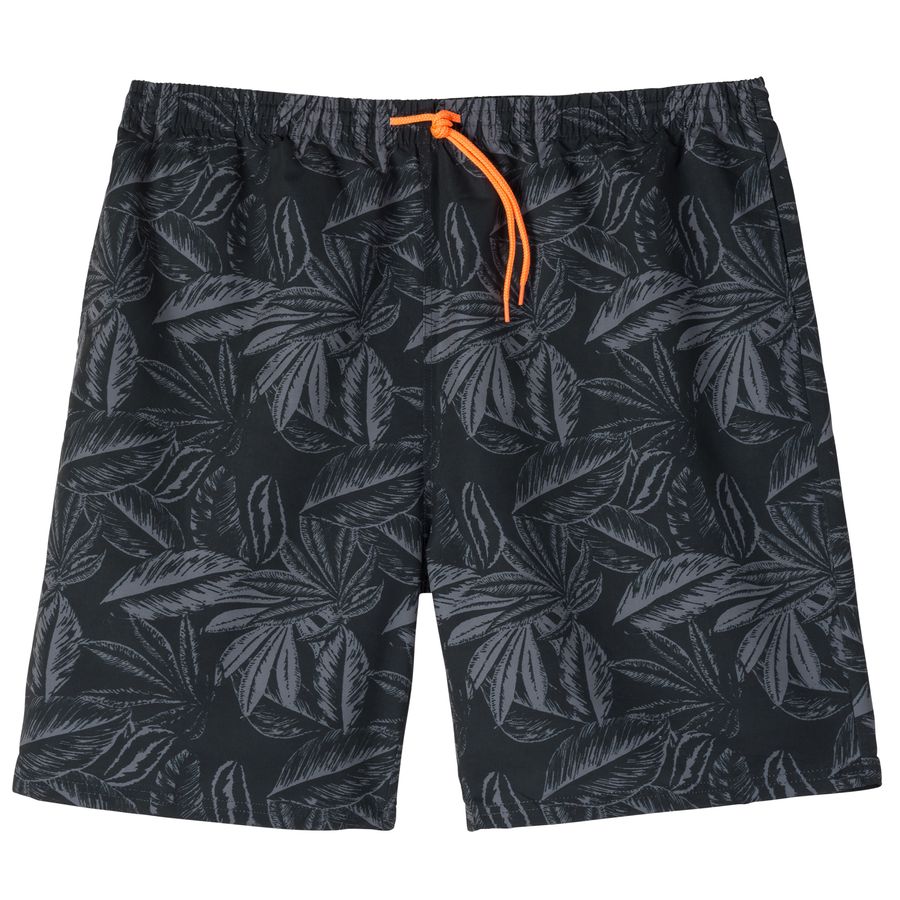 Bellonda Übergrößen schwarz-grau Badeshorts Print