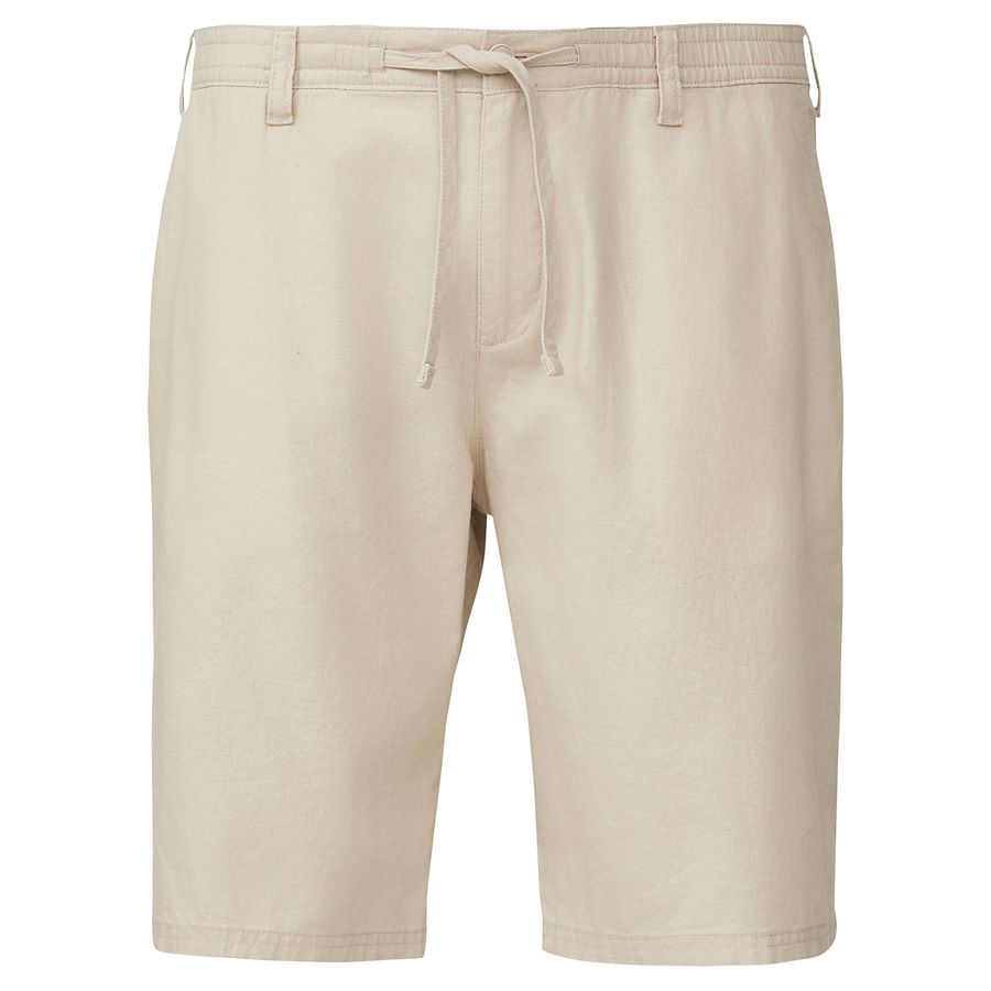 s.Oliver Übergrößen Chino-Bermuda sand Leinen