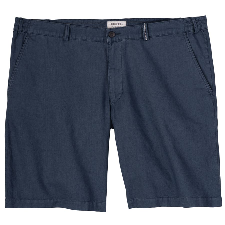 Redpoint Übergrößen Leinen-Shorts Whitby navy