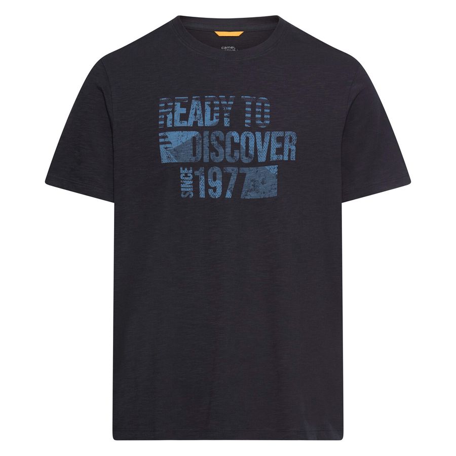 Camel Active Übergrößen dunkelblau T-Shirt Frontprint