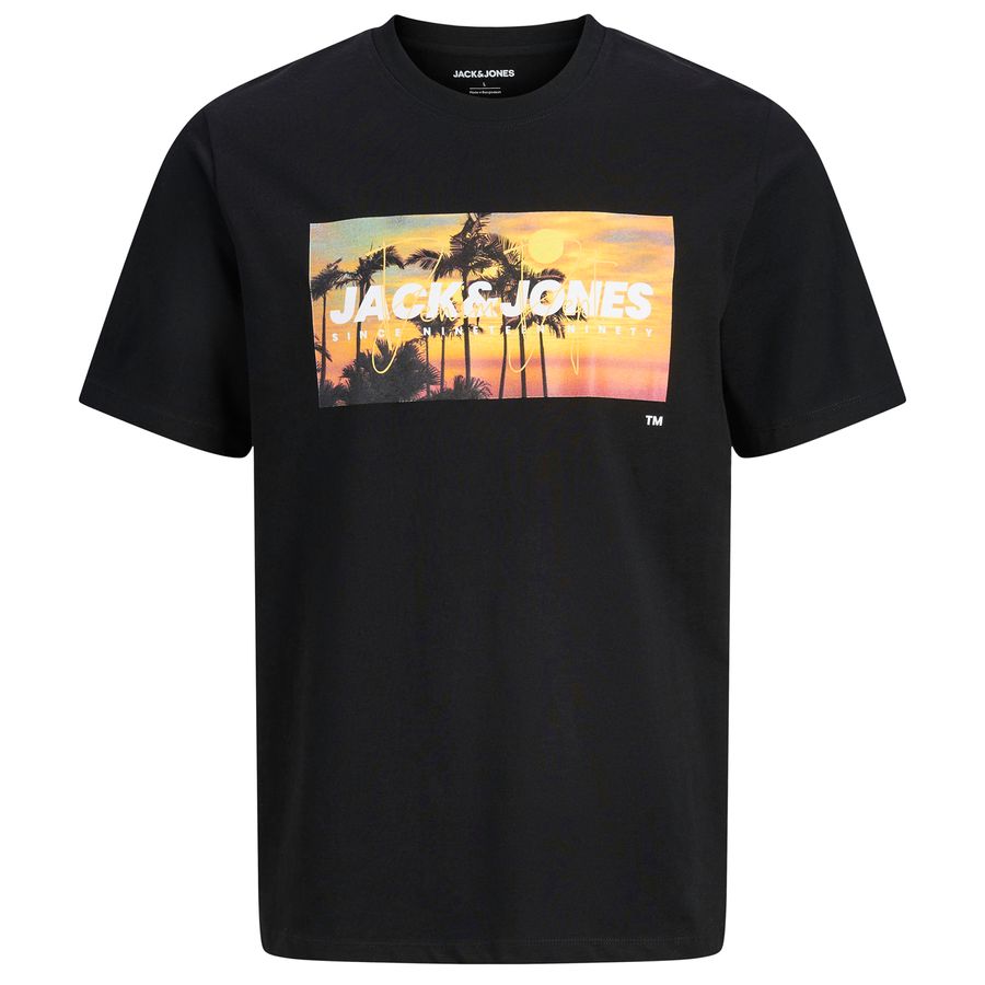Jack&Jones Übergrößen T-Shirt schwarz JJINDIANA