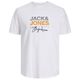 Jack&Jones Übergrößen T-Shirt weiß Print JORCANGGU