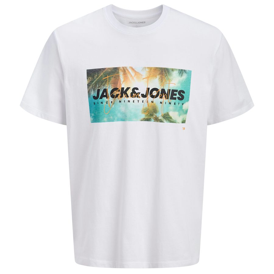Jack&Jones Übergrößen T-Shirt weiß JJINDIANA