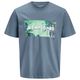 Jack&Jones Übergrößen T-Shirt rauchblau JJINDIANA