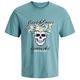 Jack&Jones XXL T-Shirt blaugrün Skullprint JJKING