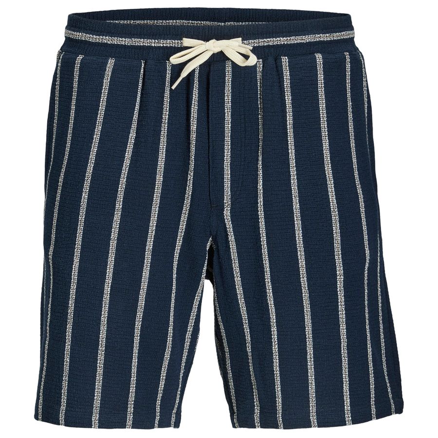 Jack&Jones Übergrößen Sweatshorts navy-beige-weiß