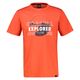 Lerros Übergröße T-Shirt ziegelrot Print Explorer