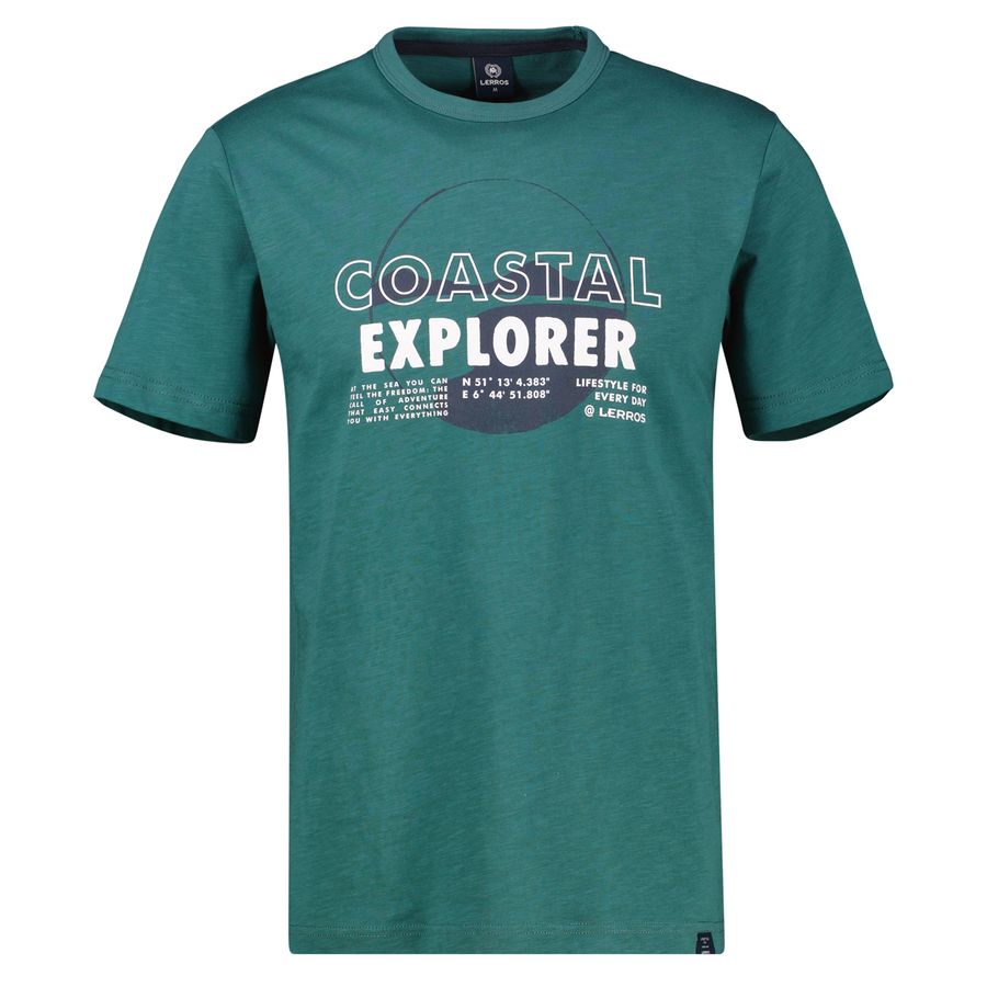 Lerros Übergrößen T-Shirt modisch petrol Explorer
